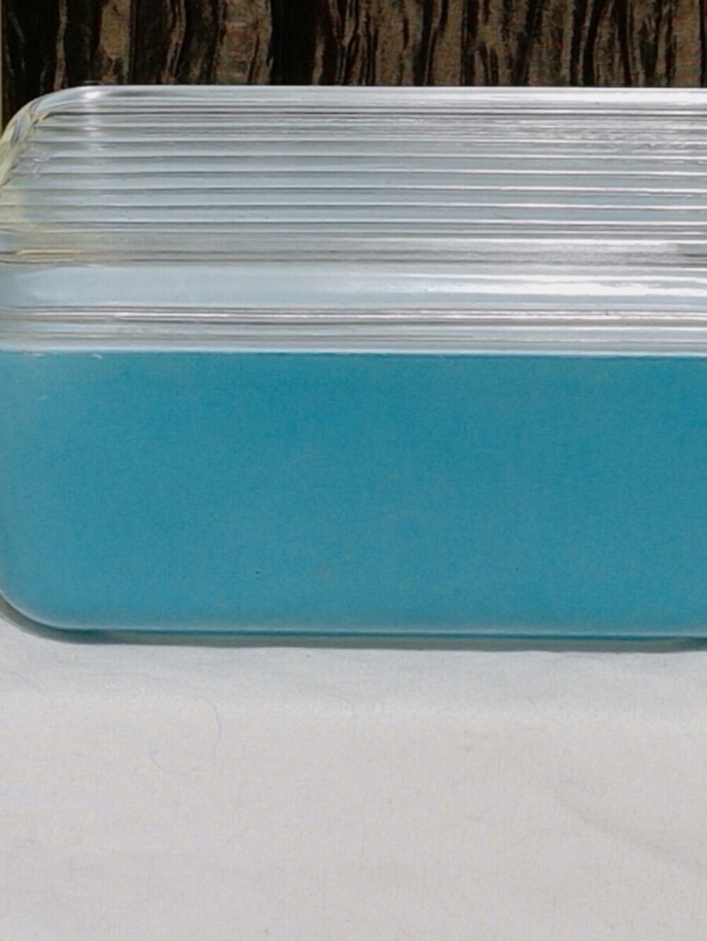 Vintage Pyrex Blue Refrigerator Dish with Glass Lid